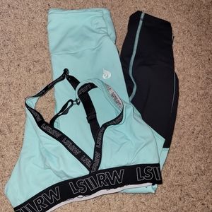 Leggings and bra
